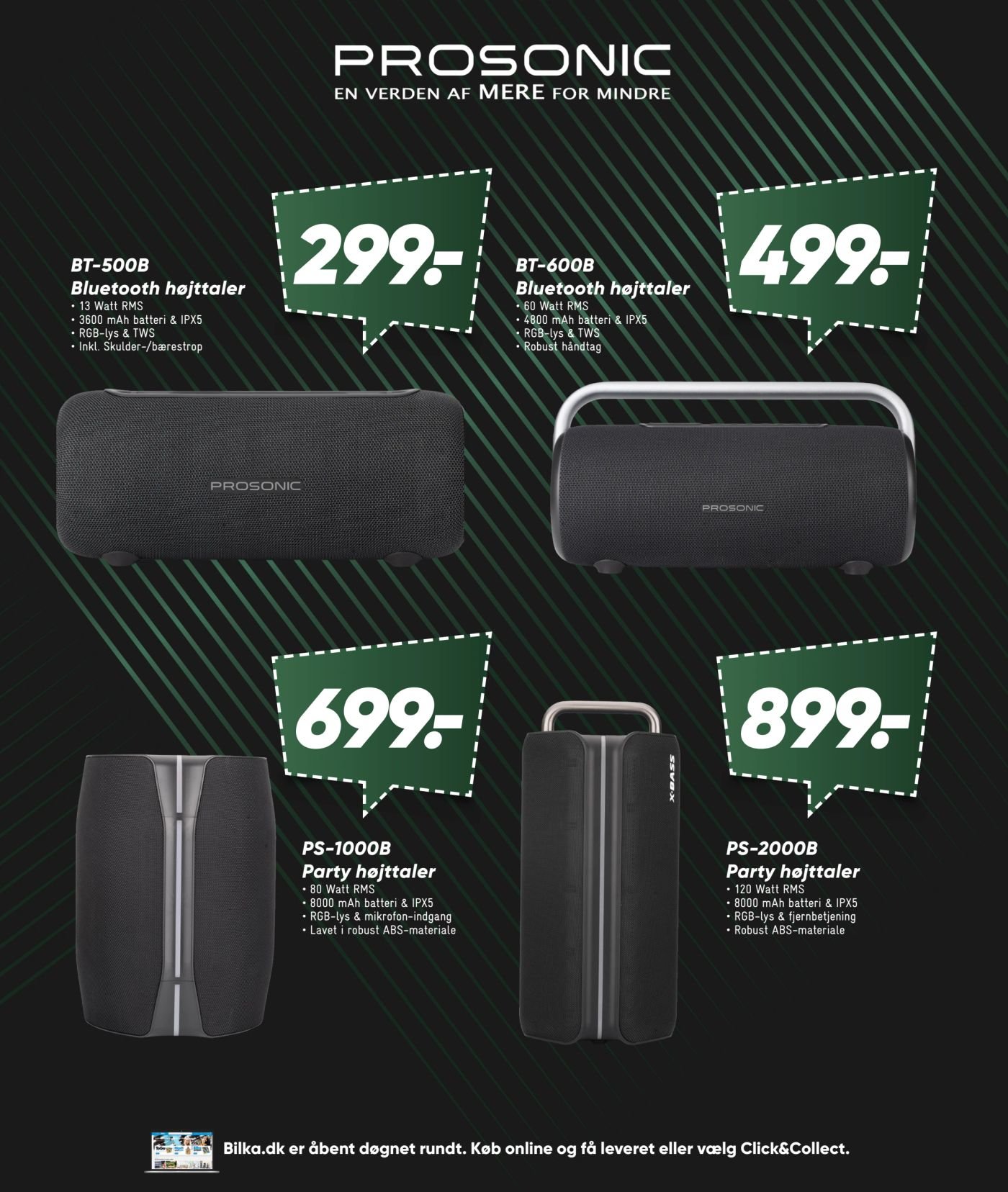 BT-500B Bluetooth højttaler – Bilka