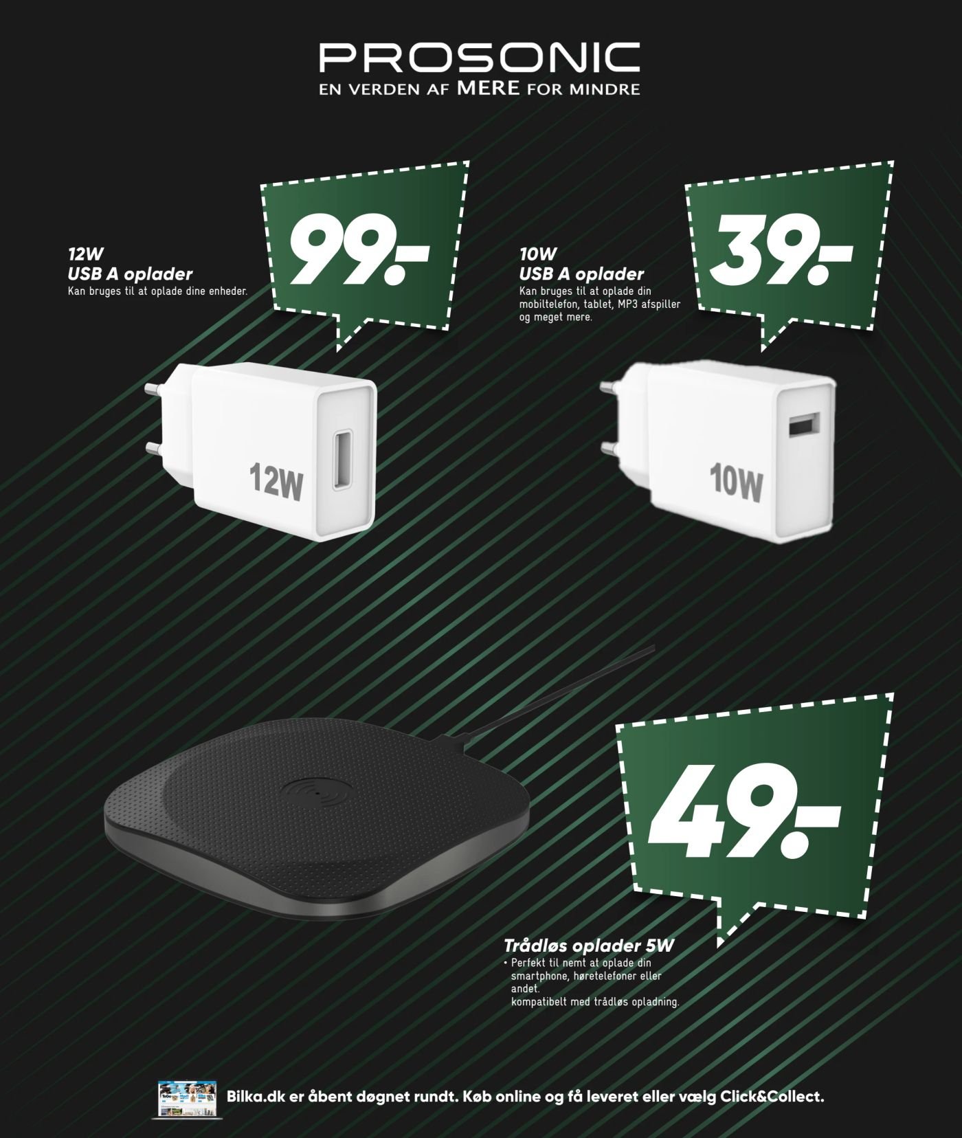 10W USB A oplader – Bilka