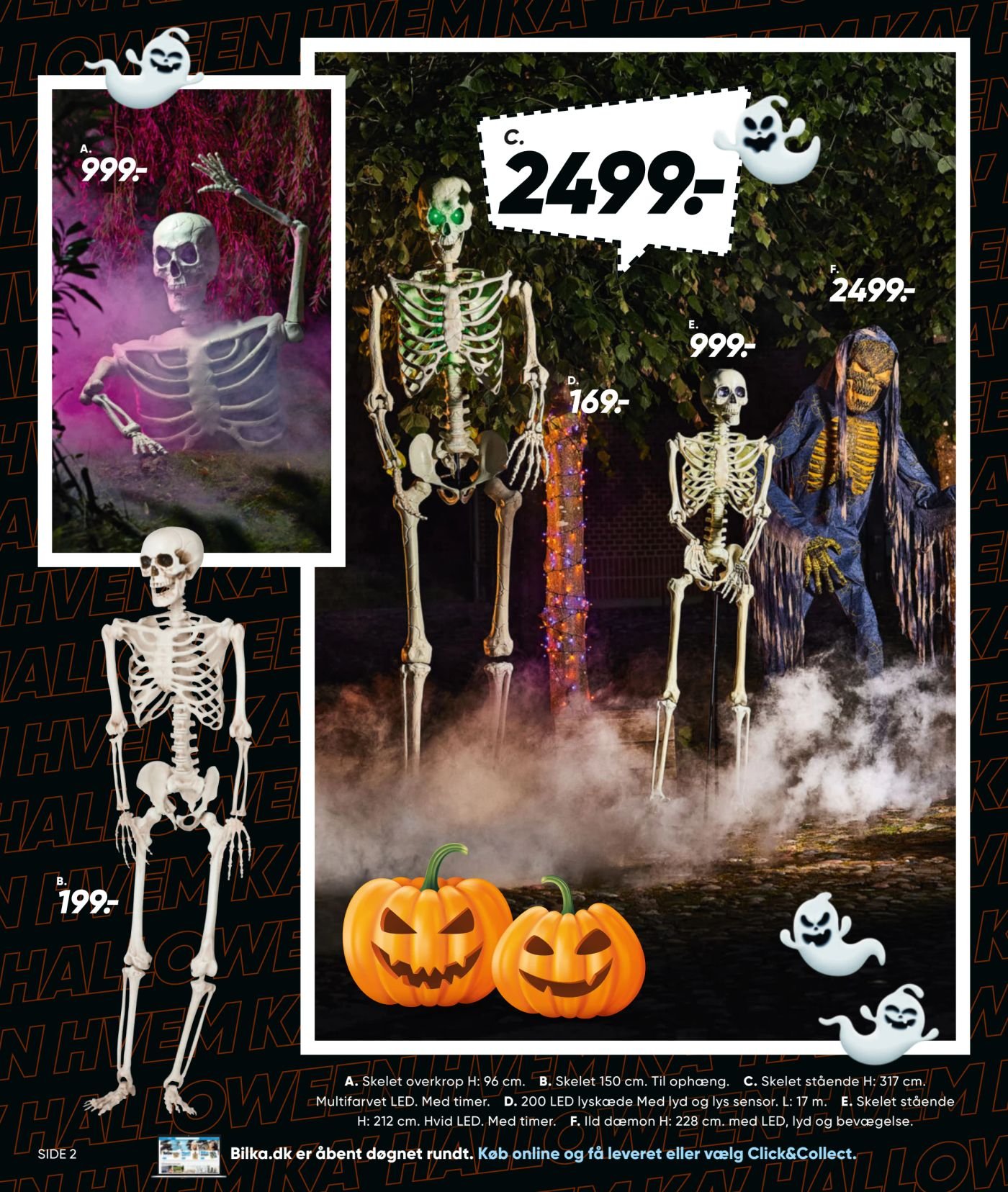 Skelet stående – Bilka