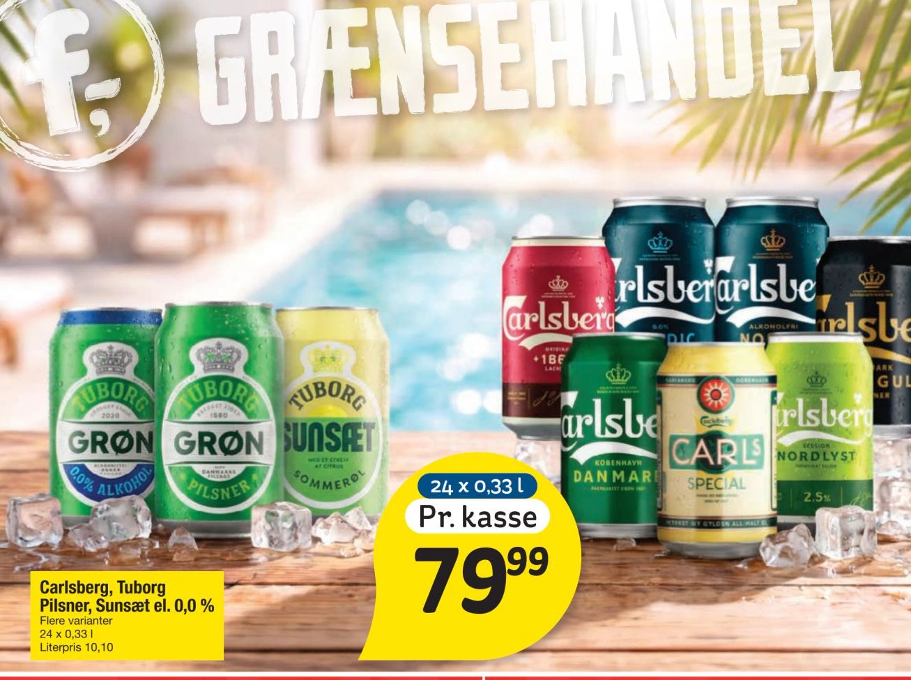 Carlsberg, Tuborg Pilsner, Sunsæt el. 0,0 % – fakta Tyskland