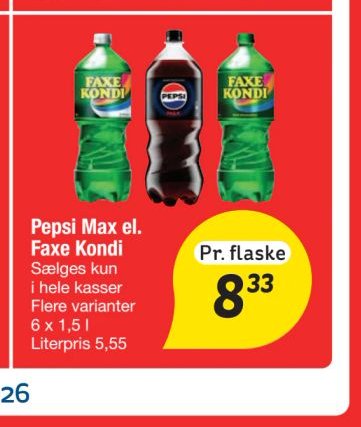 Pepsi Max el. Faxe Kondi – fakta Tyskland