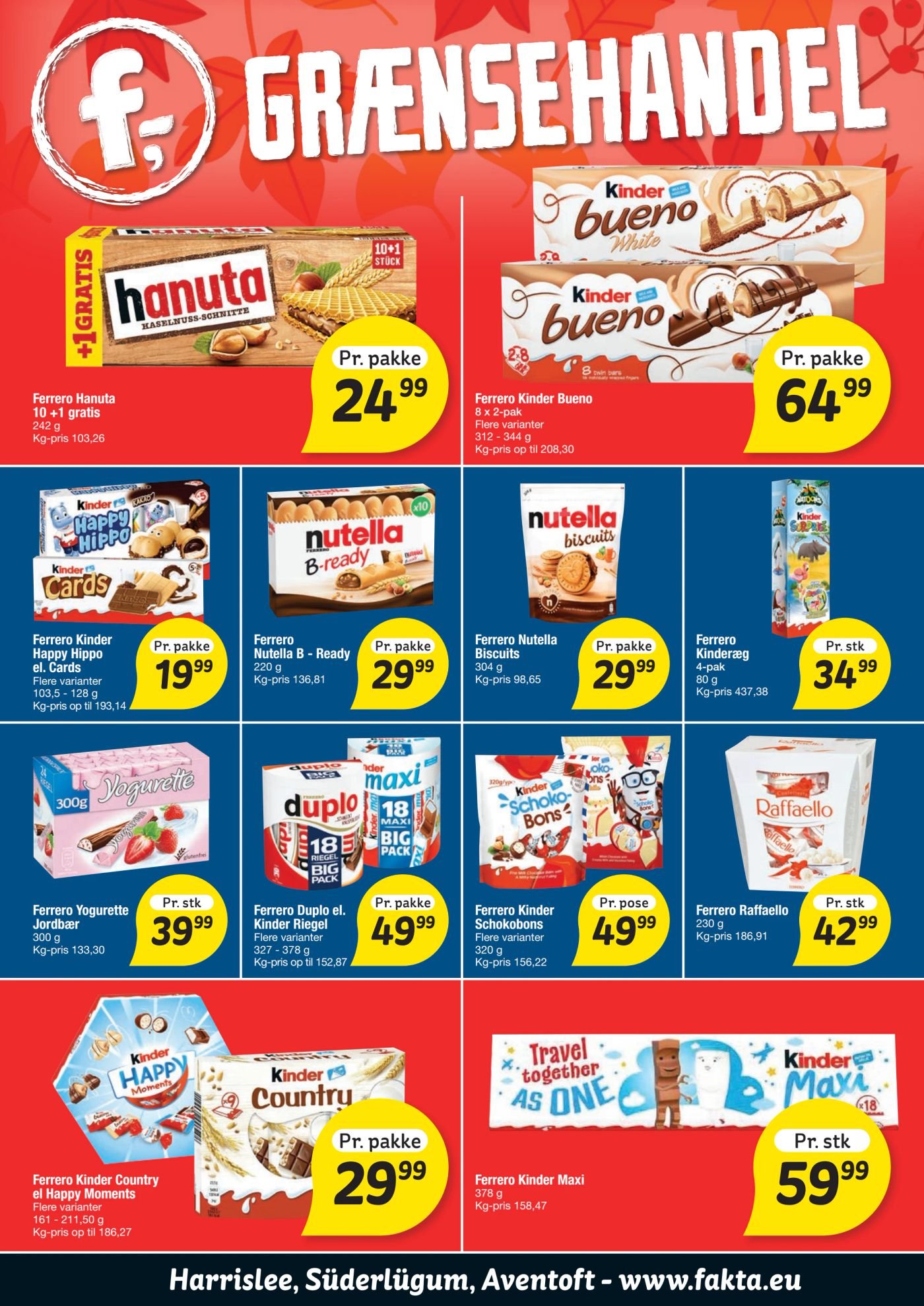 Ferrero Hanuta – fakta Tyskland