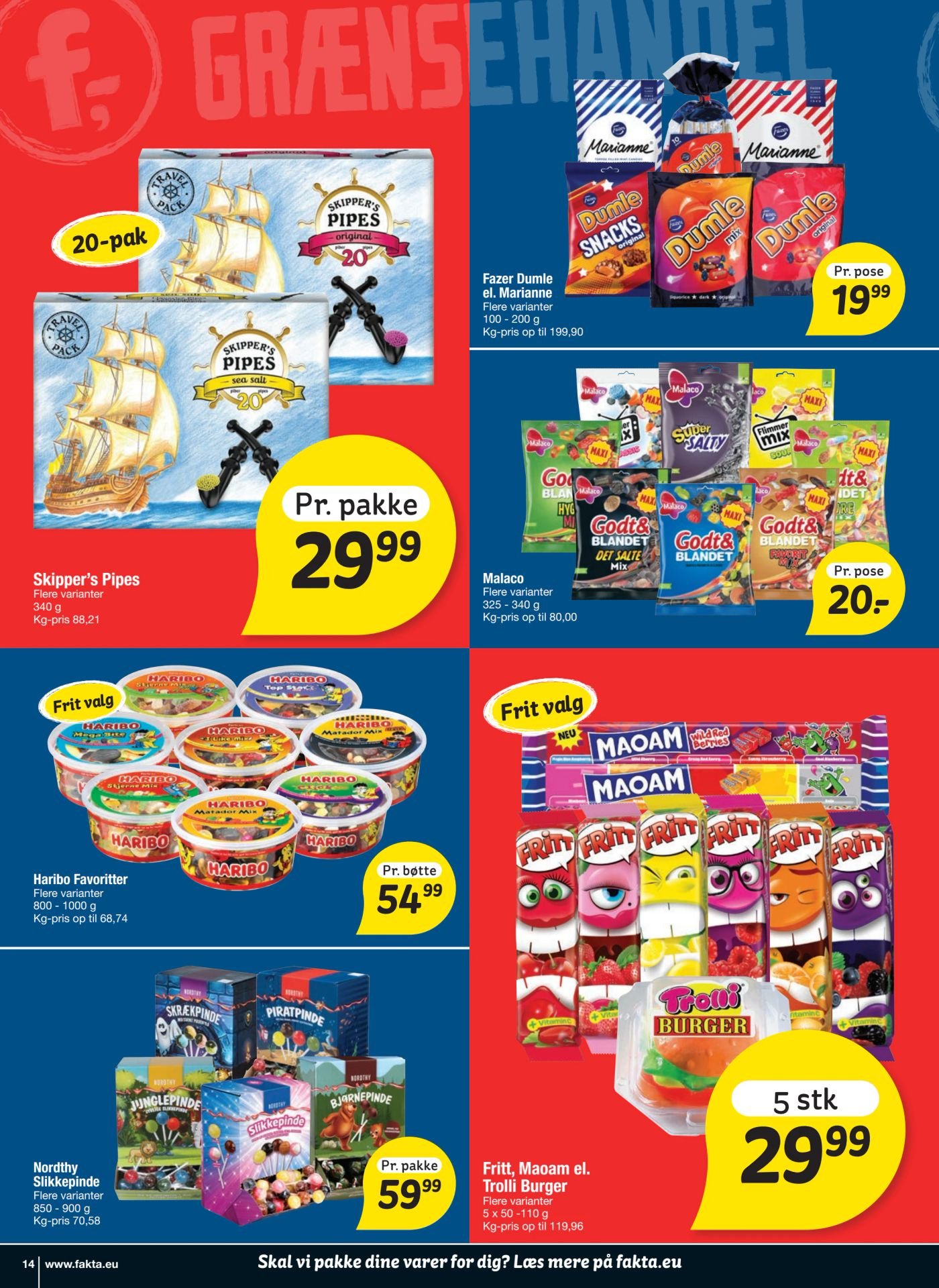 Fritt, Maoam el. Trolli Burger – fakta Tyskland