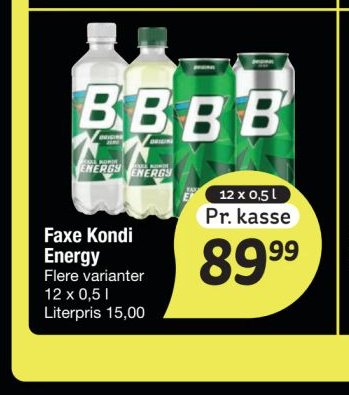 Faxe Kondi Energy – fakta Tyskland