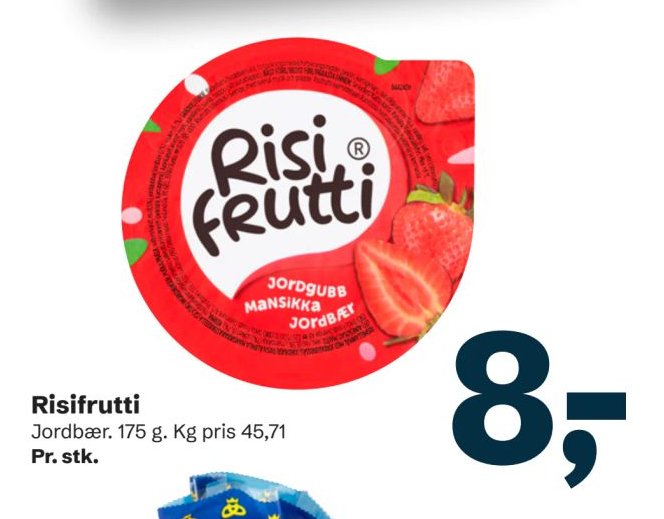 Risifrutti Jordbær 175 g – LET-KØB
