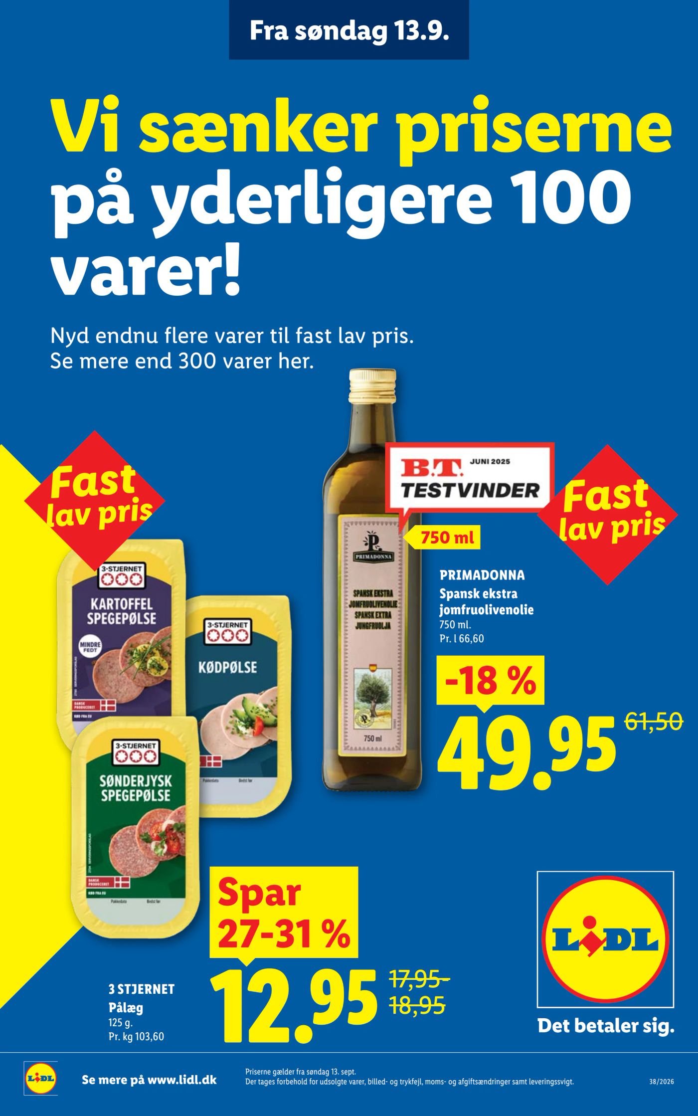 PRIMADONNA Spansk ekstra jomfruolivenolie – Lidl