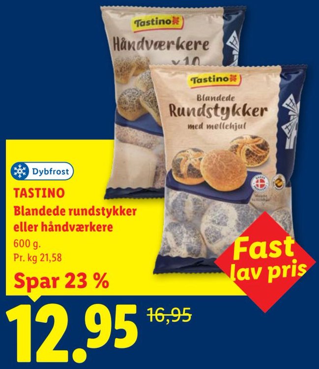 TASTINO Blandede rundstykker eller håndværkere – Lidl
