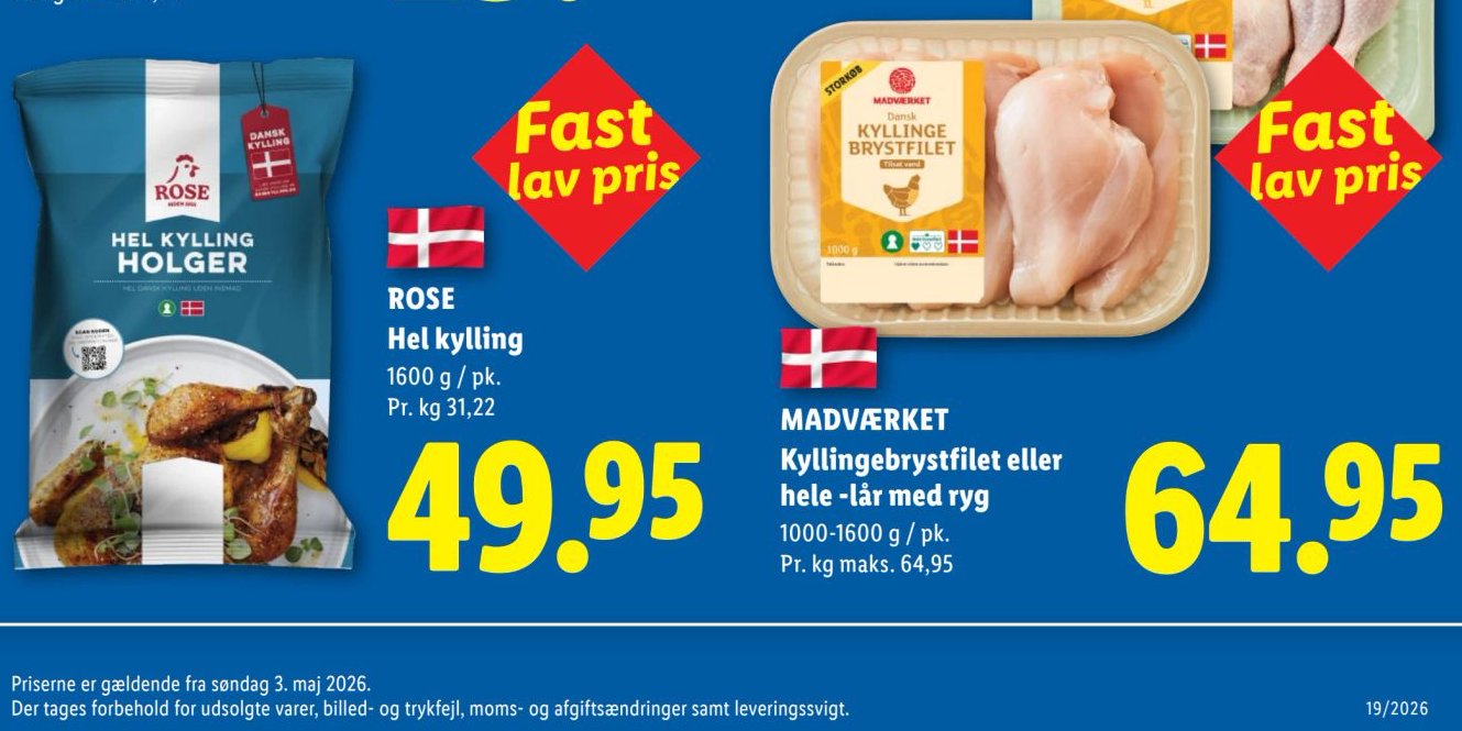ROSE Hel kylling – Lidl
