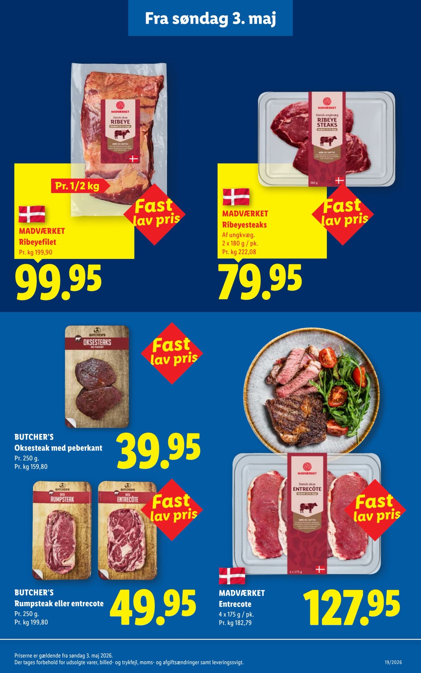 MADVÆRKET Ribeyefilet – Lidl