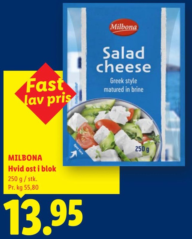 MILBONA Hvid ost i blok – Lidl