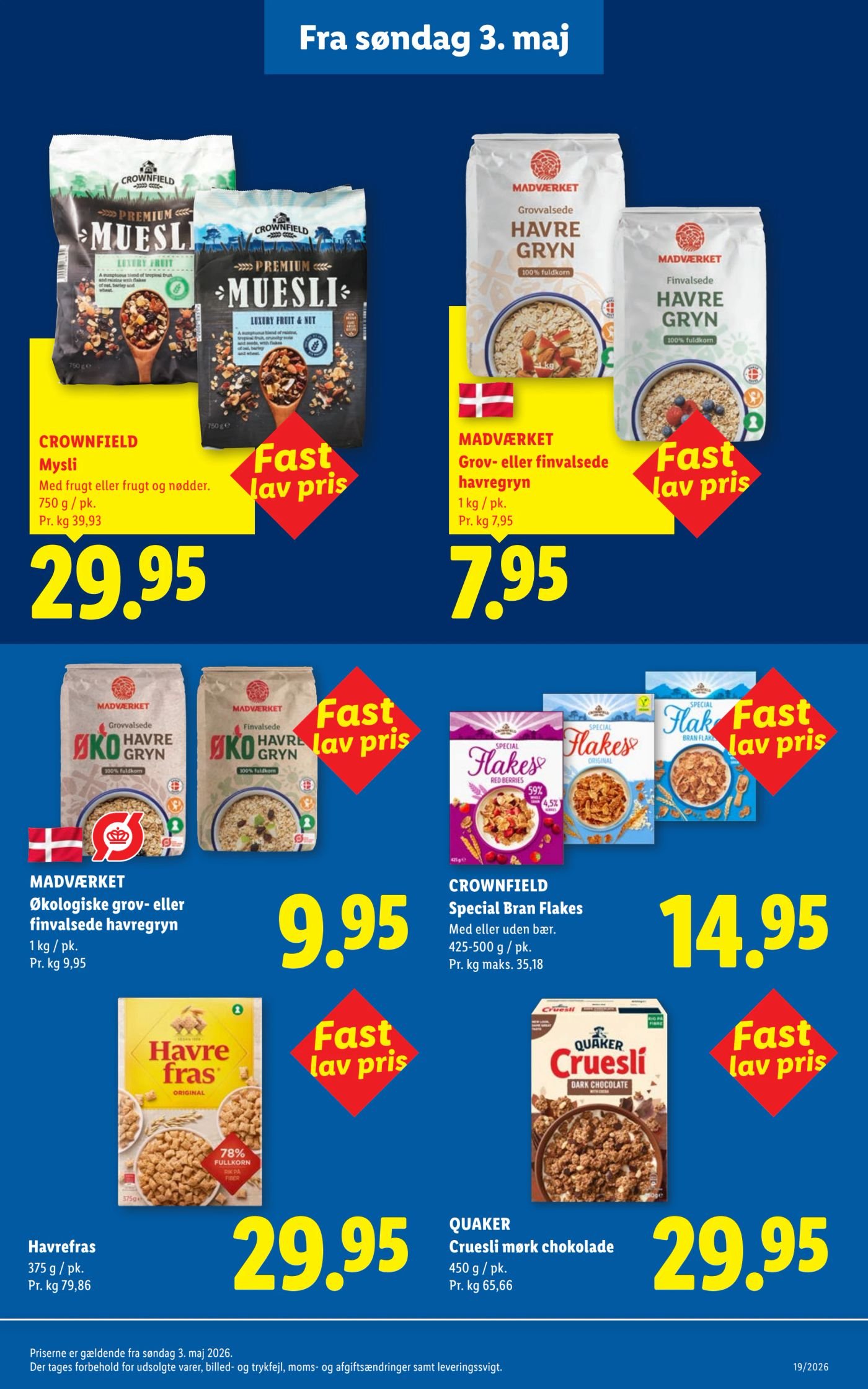 CROWNFIELD Special Bran Flakes – Lidl