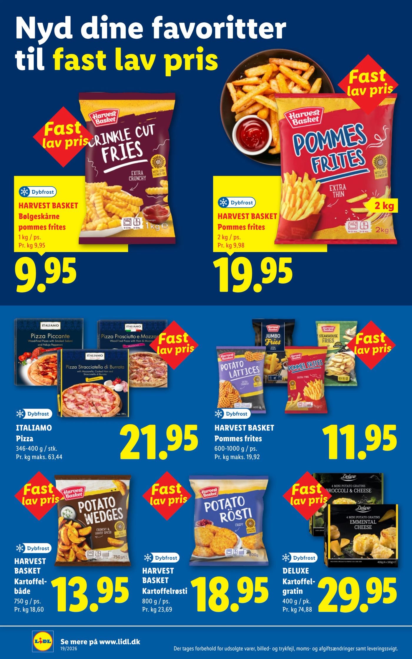 HARVEST BASKET Bølgeskårne pommes frites – Lidl